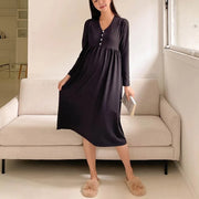 Maternity Clothes Breastfeeding Nightgowns Nursing Sleepwear Hospital Loose Fitting Breast Feeding Pajamas Pregnancy Dress