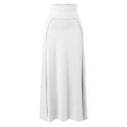 Skirts for Women Womens Double Split Maxi Long Skirt Ladies Plain Basic Two Side Slit 4 22 Short Leather Skirt
