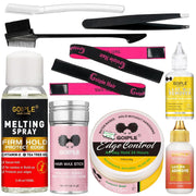 GOIPLE Waterproof Wig Glue Adhesive Extra Hold Melting Spray for Lace Front Hair Wax Stick Edge Control Gel Wig Installation Kit