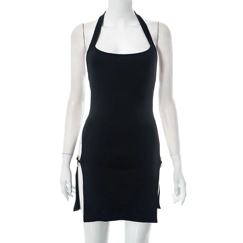 Ring-Detail Square Neck Bodycon Dress – view 2 of 2