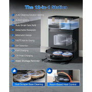 Omni Robot Vacuum and Mop, 18,500Pa Suction, 18mm Auto-Lift, ZeroTangle &TruEdge 2.0, AIVI 3.0 Obstacle Avoidance
