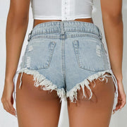 Top Selling Jeans For Teen Girls Womens Summer Denim Shorts Jeans Ripped Distressed Hot Pants Ropa Barata
