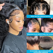 Wig Human Hair Water Wave 13x4 Transparent Lace Frontal Wigs 360 Full Lace Wig Human Hair Brazilian 13x6 Lace Front Wig Lace Clo