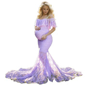Women Maternity Gown Robe For Photo Shoot Pregnancy Clothes Breast Feeding Dress Maternity Dresses For Photo Shoot فساتين حوامل