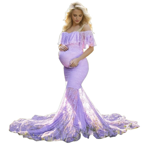 Women Maternity Gown Robe For Photo Shoot Pregnancy Clothes Breast Feeding Dress Maternity Dresses For Photo Shoot فساتين حوامل