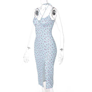 New Women Evening Party Dress Fashion Printing Sexy Dresses Ruched Elegant Floral Beach Vacation Bodycon Streetwear Long Dress