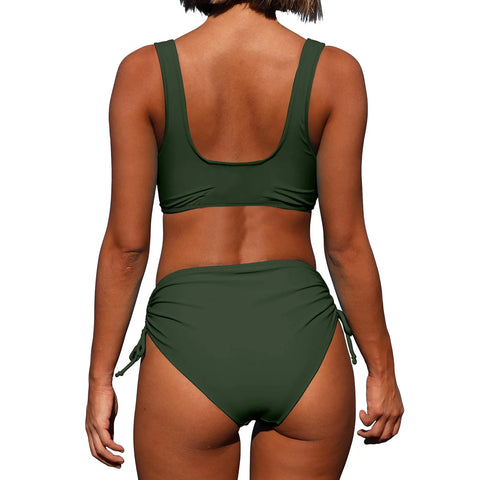 Women High Waisted Bikini Sexy Push Up Two Piece Swimsuits Vintage Swimsuit 2024 New Summer Sexy Bikini Set