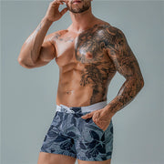 Mens Swim Trunk Swimwear Bathing Suit Swim Brief Square Leg Board Short