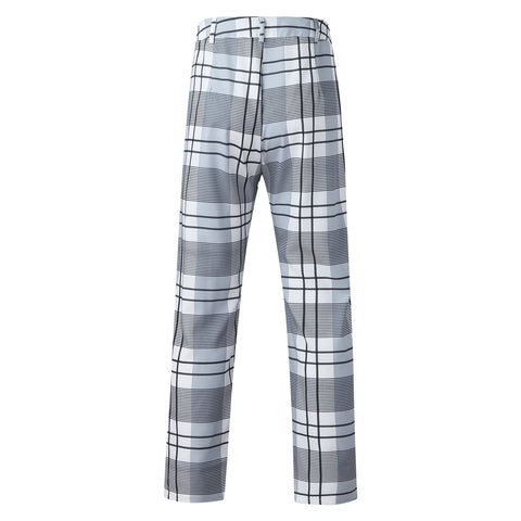 Cargo Pants Men Plus Size Plaid Print Pants Stretch Feet Pants With Pockets Streetwear Male Sports Sweatpants Pantalones Hombre