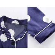 Kids Clothes Sets Satin Silk Button Down Pajamas Sets Two Piece Family Matching Sleepwear Loungewear Long Sleeve For Teen Girls