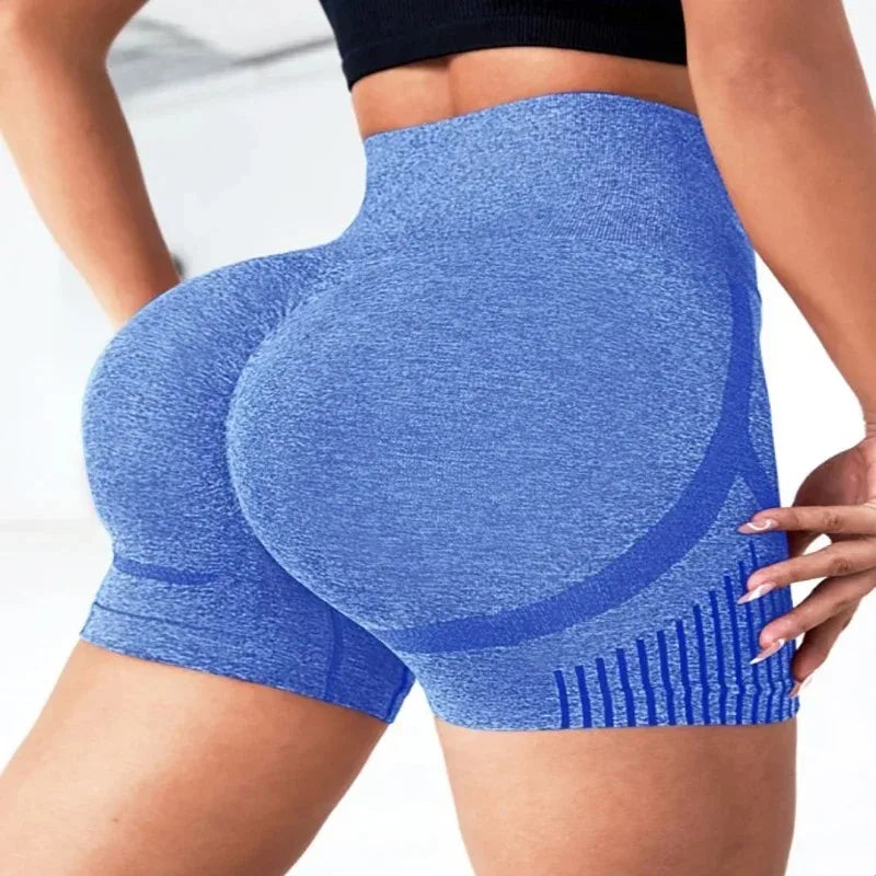 Seamless High-Waist Workout Shorts – main view
