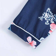 Autumn and Winter Children's Home Wear Sleepwear Suits Floral Cardigan Long Sleeve Pants Children's Pajamas Set Leisure Clothes