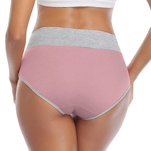 Panties For Women Plus Size Briefs Women'S Underwear High Waist Cotton Soft Full Cover Underpants Pack Of 5 трусы женские