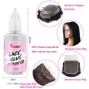 Lace Wig Glue and Remover Set Waterproof Wigs Liquid Glue Invisible Glue for Wigs Long Lasting Bold Hold Wig Adhesive Glue