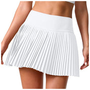 Dance Fitness Short Skirts Women'S Double Layered Pleats Tennis Skirts For Women High Waisted Skirt With Women Clothing 스커트