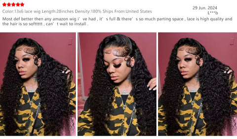 40 46 Inch Deep Wave 13x6 13x4 Lace Front Human Hair Wig 200% Remy Curl 360 Full Lace Frontal Wig Human Hair For Black Women