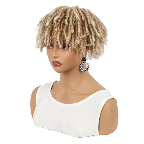 WIGSIN 6Inch Synthetic Men Dreadlocks Toupee Wigs Half Clip Topper Crochet Braids Women Wig