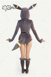 Meowcos PM Derivative Cosplay Costume Moonlight Anime Derivative Furry Hoodie Deep V Romper Bodysuit Socks with Belt and Tail