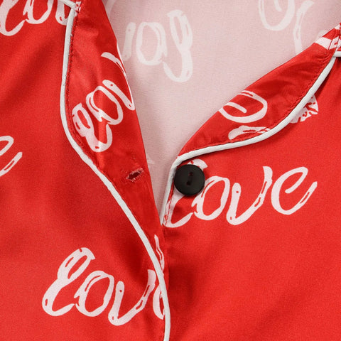 Kids Pajamas Set Silk Satin Kids Boys Girls Sleepwears Outfits Set Print Sleepwear Short Sleeve Blouse Tops+Pants 2PCS Pijamas