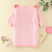 Kids Pajamas Children Sleepwear Onesies Pajamas Set Boys Girls Autumn Winter Fleece Long Sleeve Cartoon Pyjama Flannel Nightwear