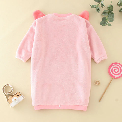 Kids Pajamas Children Sleepwear Onesies Pajamas Set Boys Girls Autumn Winter Fleece Long Sleeve Cartoon Pyjama Flannel Nightwear