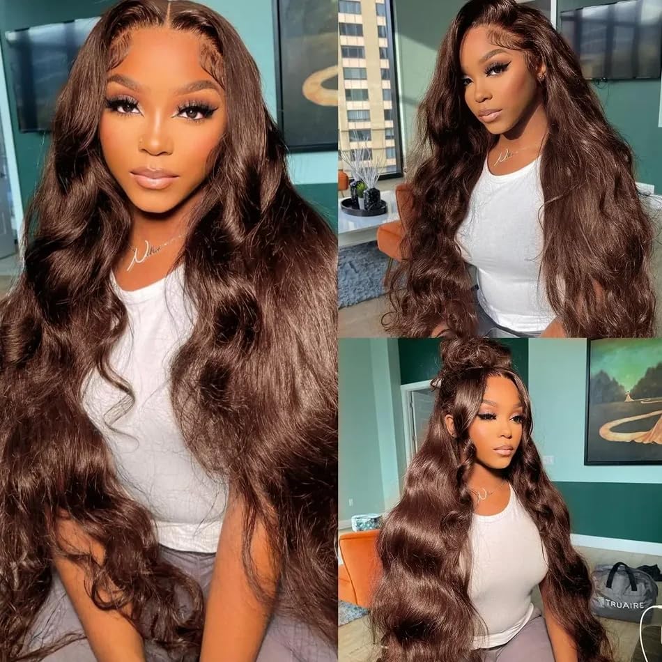Chocolate Brown Body Wave Lace Front Wig – view 3 of 6