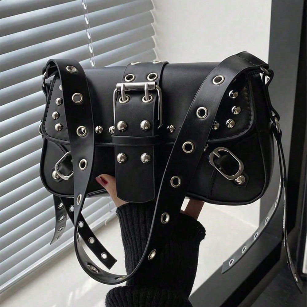 Studded Faux Leather Underarm Bag – view 5 of 6 | My Dressing Room