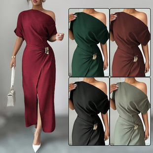 Off-Shoulder Bodycon Maxi Dress – main view