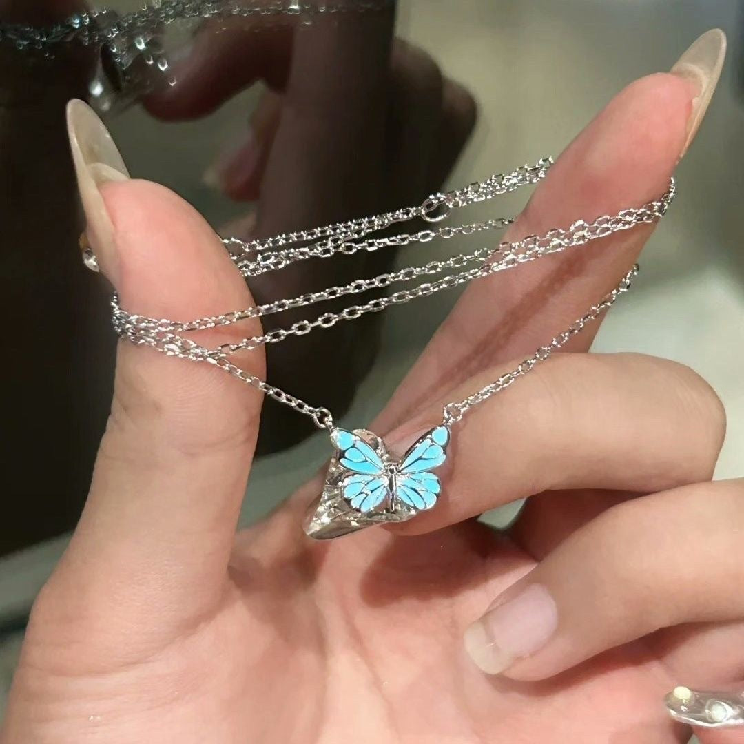 Glow-in-the-Dark Butterfly Necklace & Bracelet Set – view 8 of 10 | My Dressing Room