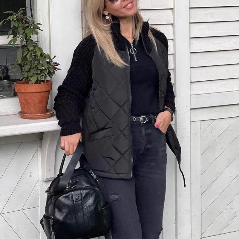 Stand Collar Zip-Up Knit Jacket – view 2 of 13 | My Dressing Room