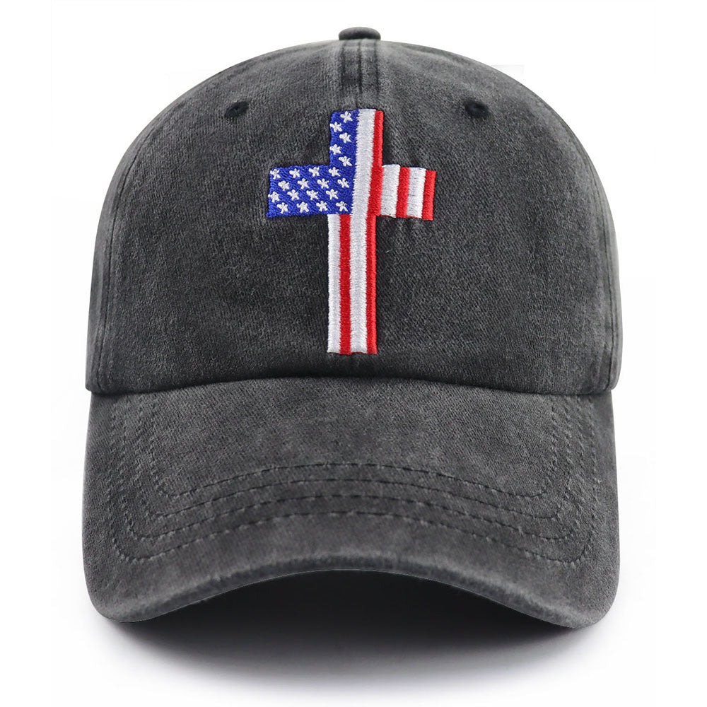 Christian Flag Cross Baseball Cap – view 7 of 9 | My Dressing Room