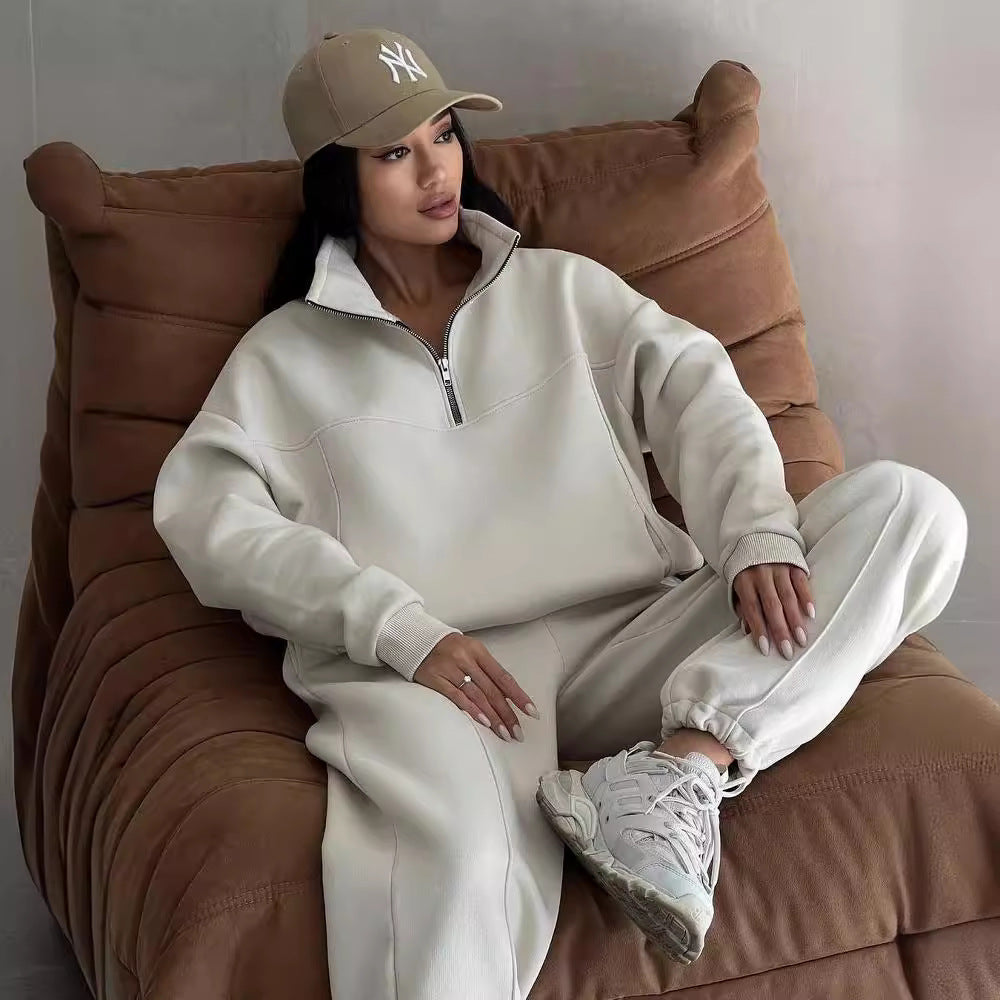 Zip-Up Jacket and Pants Tracksuit Set - view 4