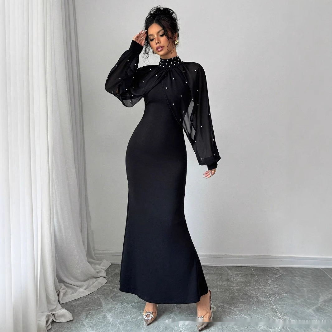 Lace Panel Bodycon Midi Dress – main view