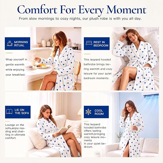 Plush Fleece Long Robe - view 3