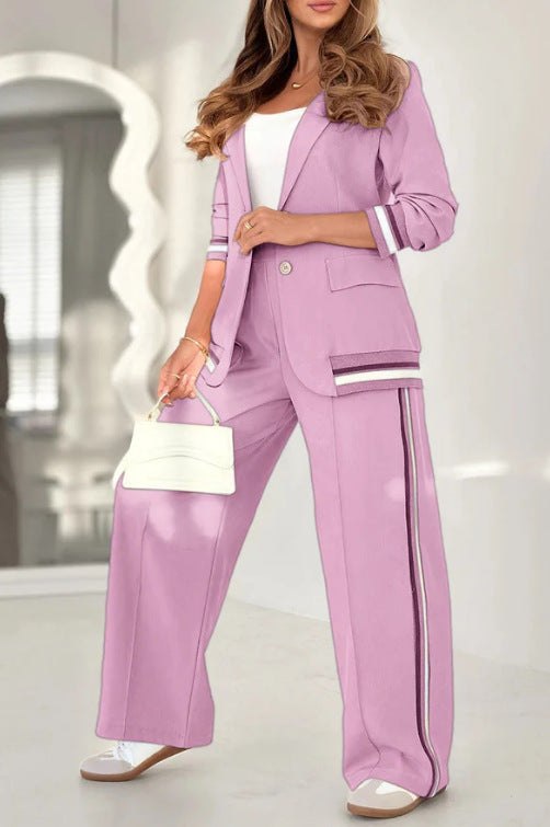 Lapel Blazer & Wide-Leg Pants Suit – view 16 of 18 | My Dressing Room