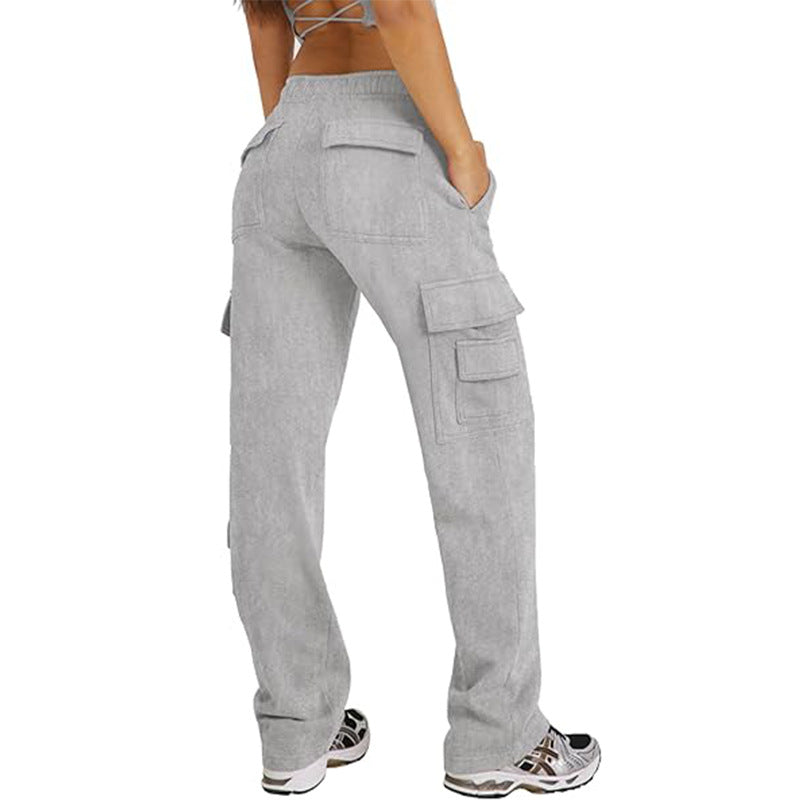 High-Waist Wide-Leg Multi-Pocket Cargo Pants - view 2