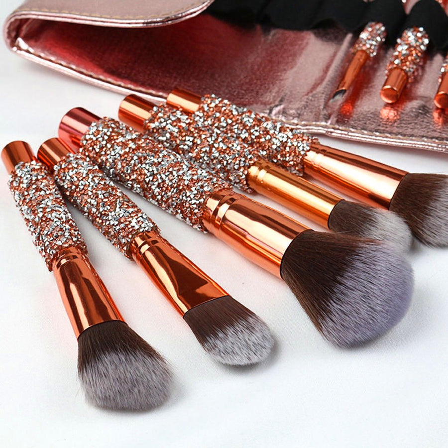 10-Piece Crystal Diamond Makeup Brush Set – view 4 of 6 | My Dressing Room