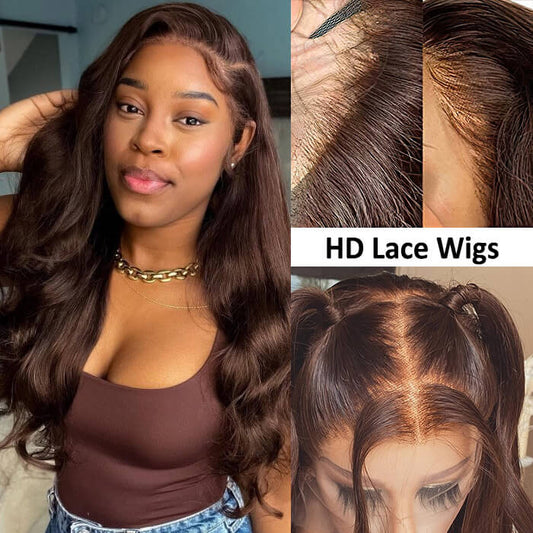 Chocolate Brown 4x4 Lace Closure Wig – main view | My Dressing Room