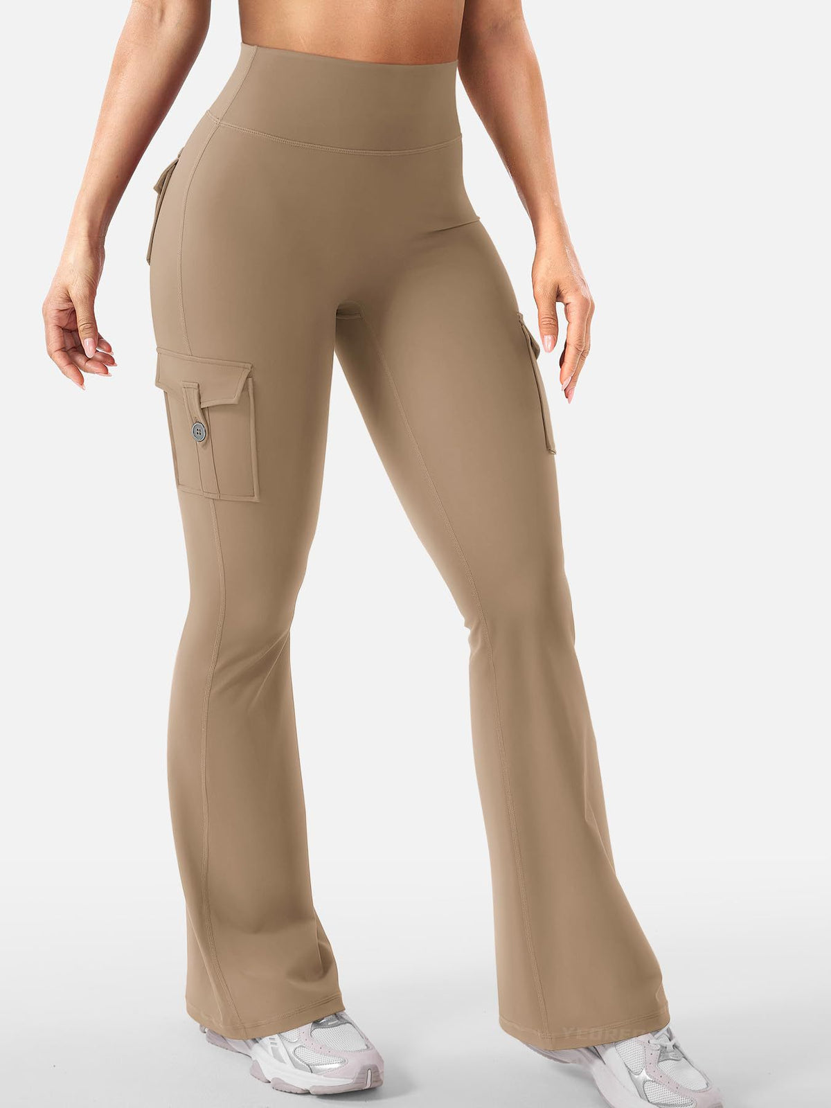 High-Waist Flare Yoga Pants with Pockets - view 4
