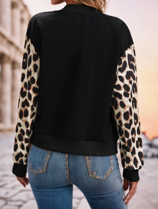 Floral Print Zip-Up Jacket - view 1