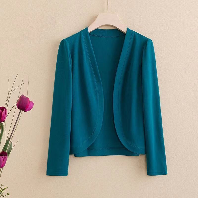 Cropped Shawl Cardigan - view 4