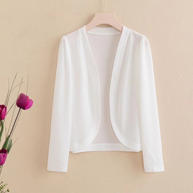Cropped Shawl Cardigan - view 3