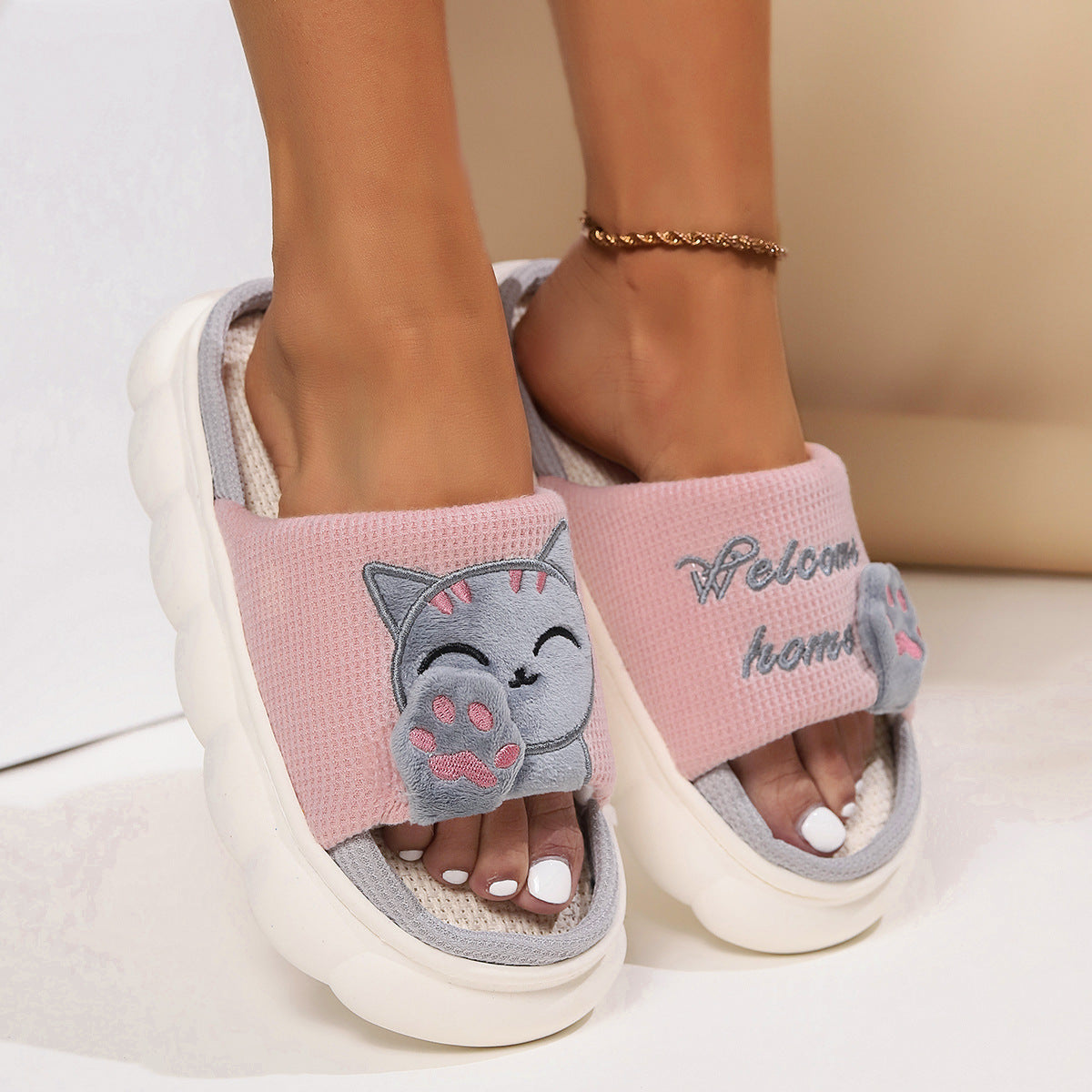 Kitten Plush Home Slippers - view 2