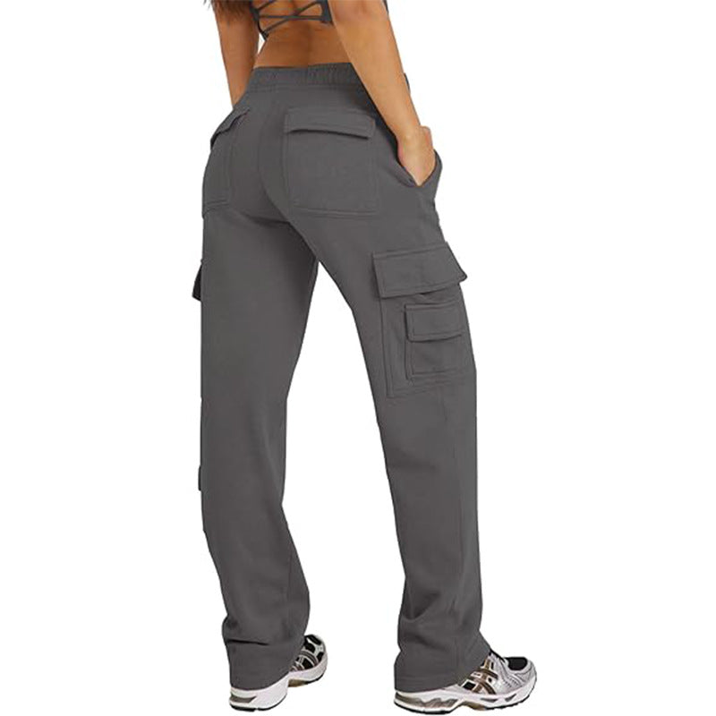 High-Waist Wide-Leg Multi-Pocket Cargo Pants - view 4