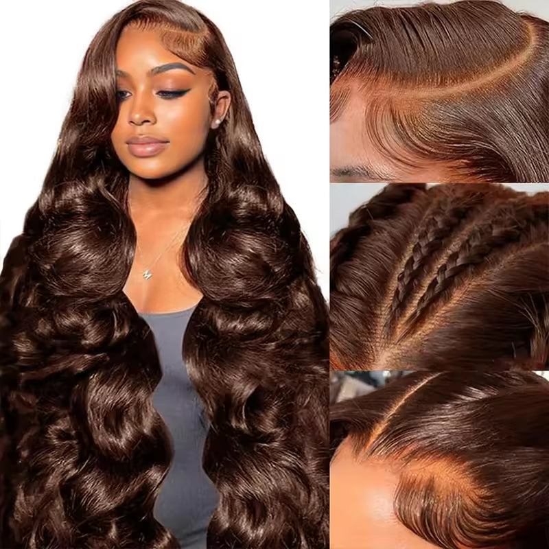 HD Brown Straight Lace Front Wig – view 2 of 5