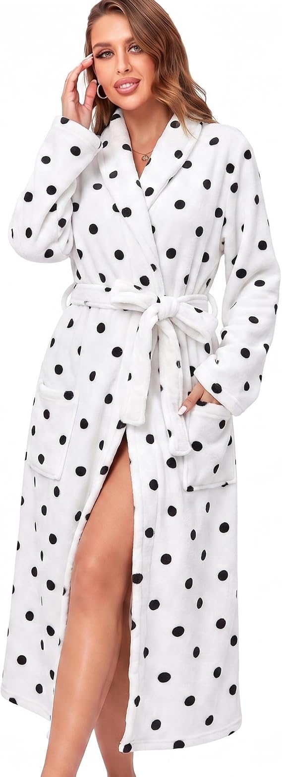 Plush Fleece Long Robe - view 4