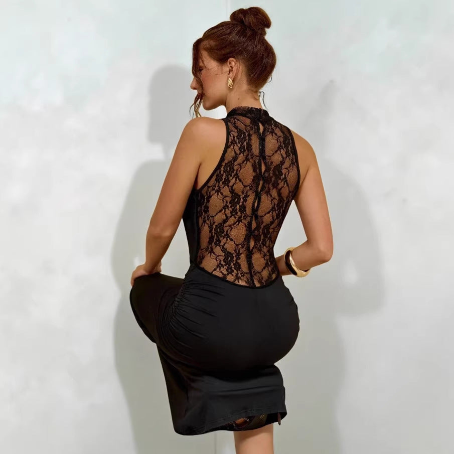 Strapless Lace Bodycon Midi Dress – view 4 of 7