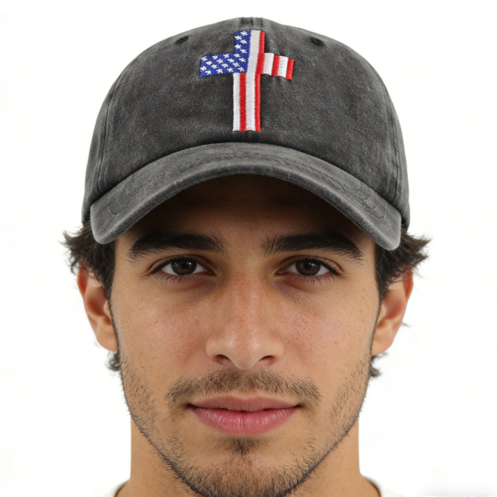 Christian Flag Cross Baseball Cap – view 5 of 9 | My Dressing Room