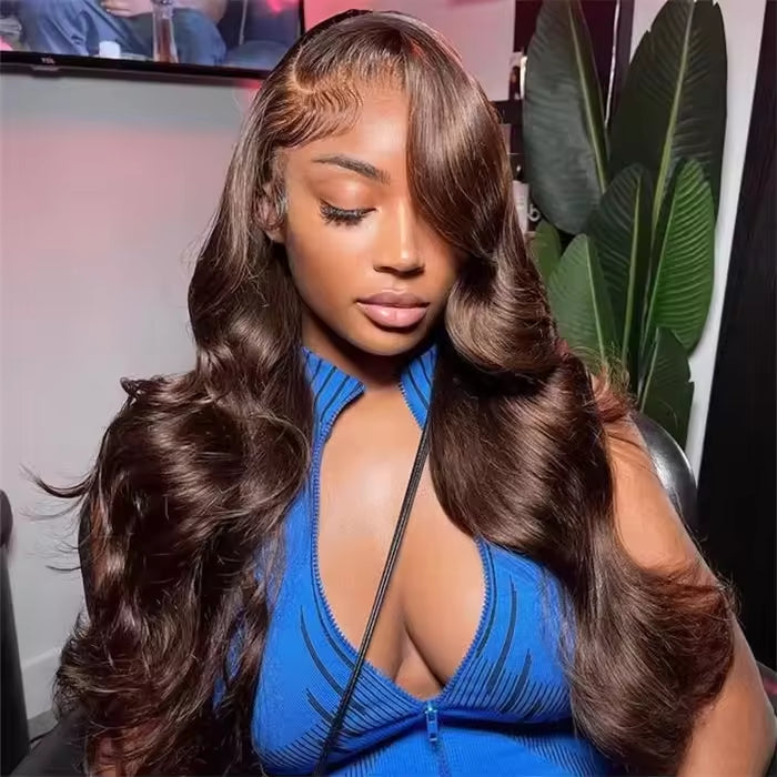 HD Brown Straight Lace Front Wig – view 4 of 5