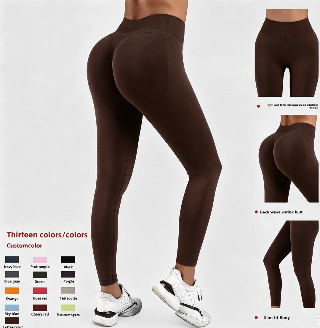 High-Waist Tummy Control Yoga Leggings – view 6 of 9 | My Dressing Room